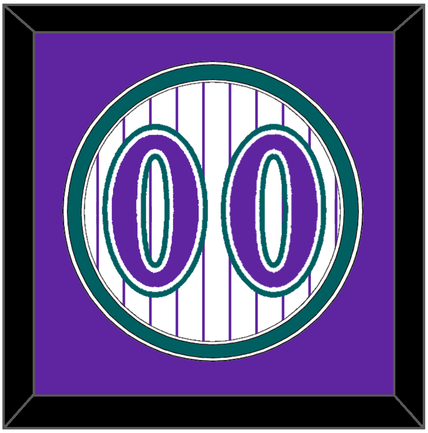 Arizona Number - Alternate Home White Pinstripes (1998-2006) - Signature Tier 3