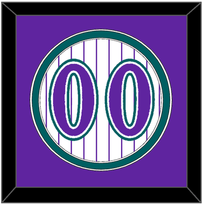 Arizona Number - Alternate Home White Pinstripes (1998-2006) - Signature Tier 3