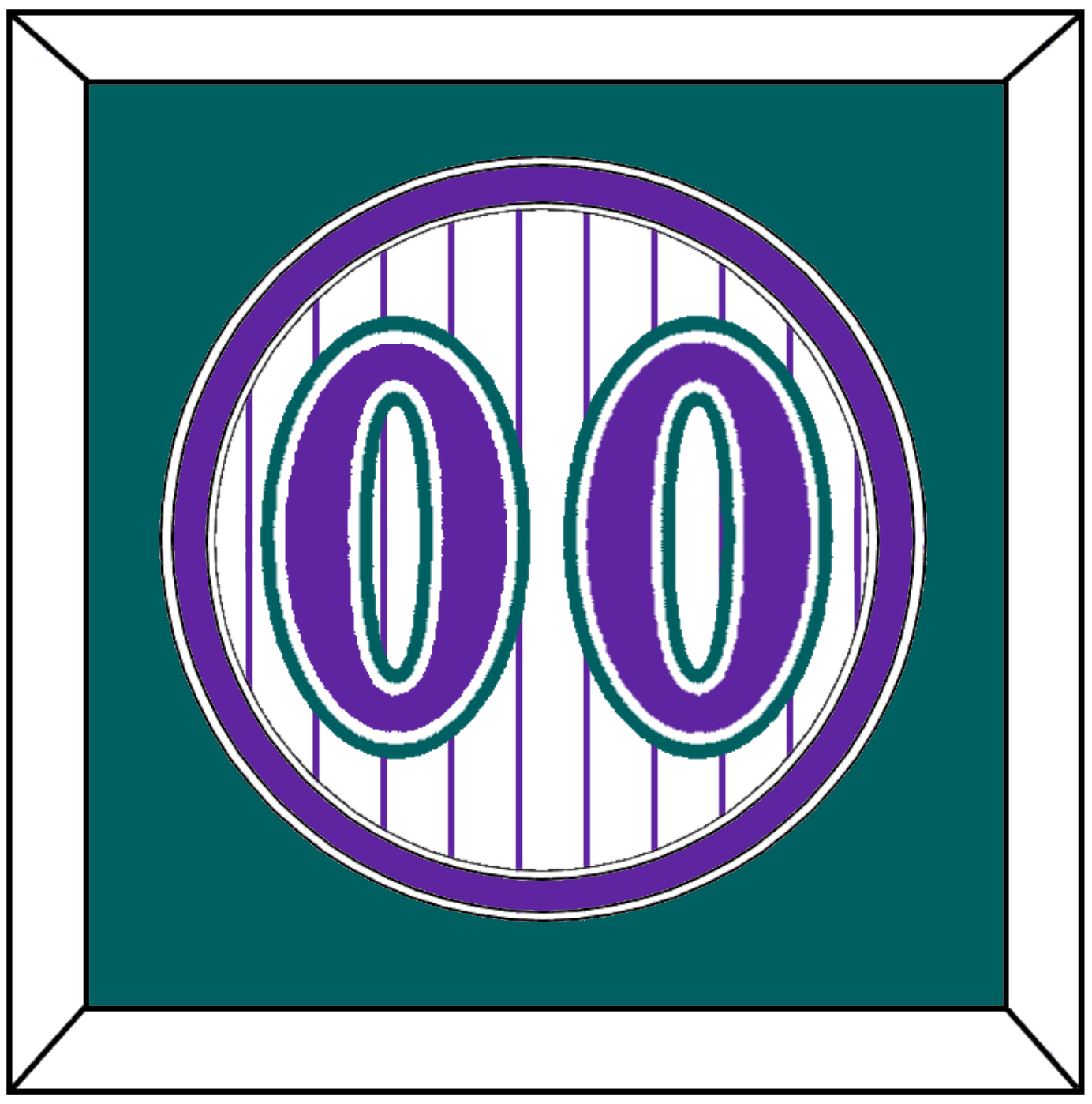 Arizona Number - Alternate Home White Pinstripes (1998-2006) - Signature Tier 4