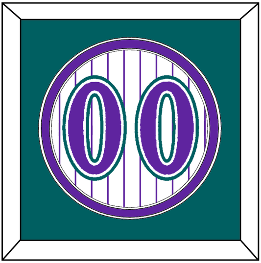 Arizona Number - Alternate Home White Pinstripes (1998-2006) - Signature Tier 4