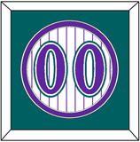 Arizona Number - Alternate Home White Pinstripes (1998-2006) - Double Mat 4