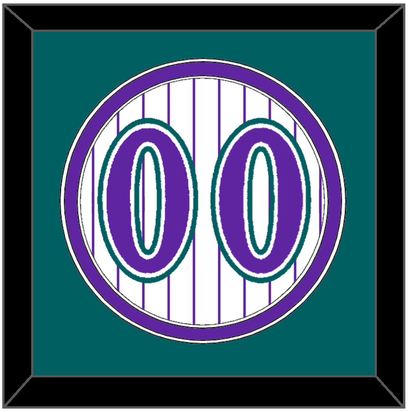 Arizona Number - Alternate Home White Pinstripes (1998-2006) - Signature Tier 4