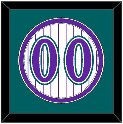 Arizona Number - Alternate Home White Pinstripes (1998-2006) - Signature Tier 4