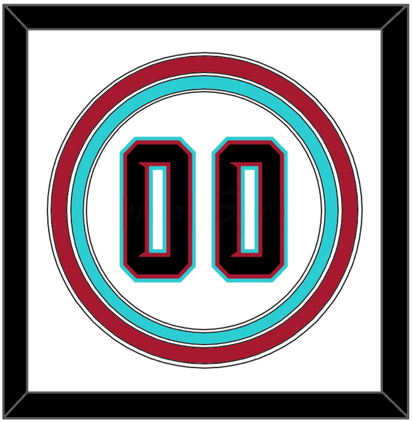 Arizona Number - Alternate Home White (2020-2023) - Triple Mat 1