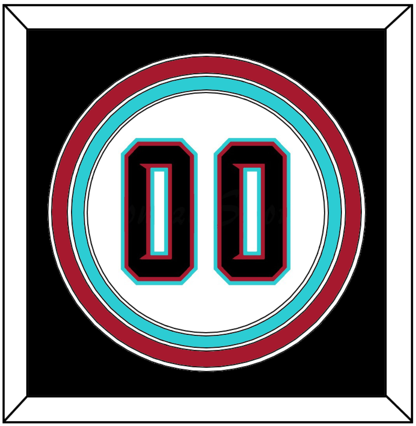 Arizona Number - Alternate Home White (2020-2023) - Premier Tier 3