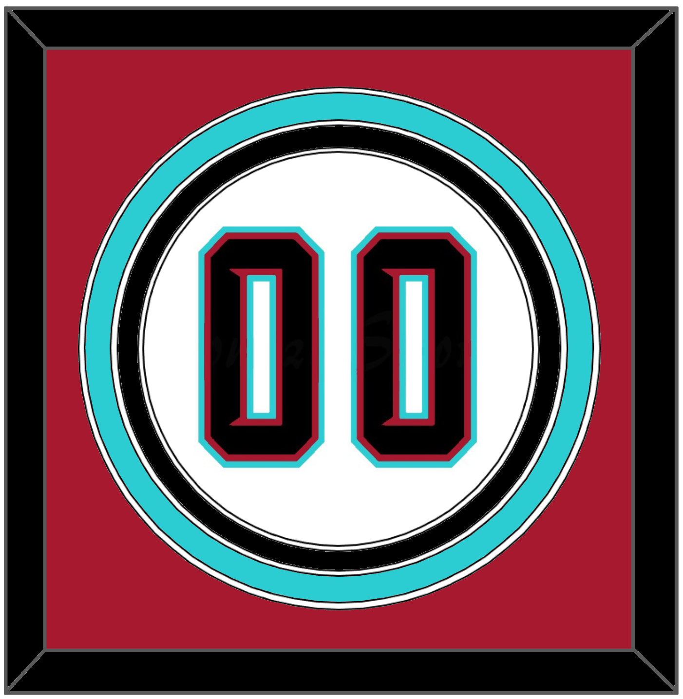 Arizona Number - Alternate Home White (2020-2023) - Premier Tier 4
