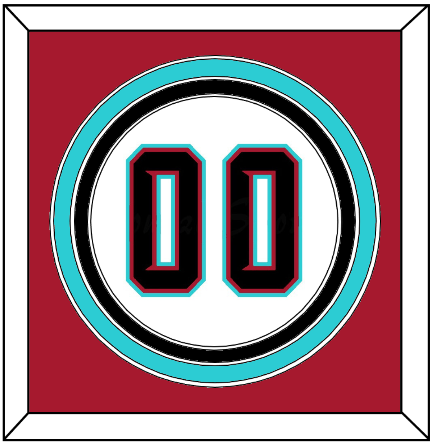 Arizona Number - Alternate Home White (2020-2023) - Premier Tier 4