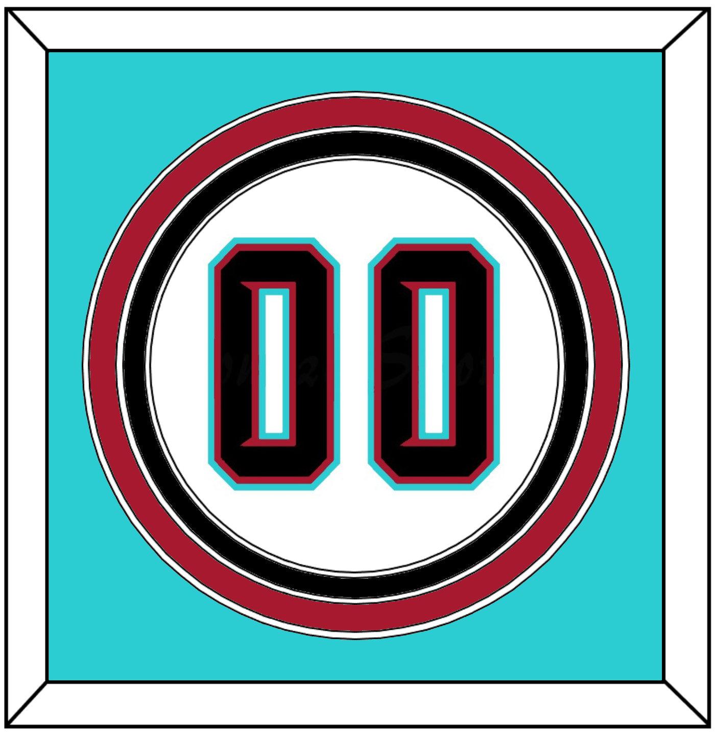 Arizona Number - Alternate Home White (2020-2023) - Premier Tier 5