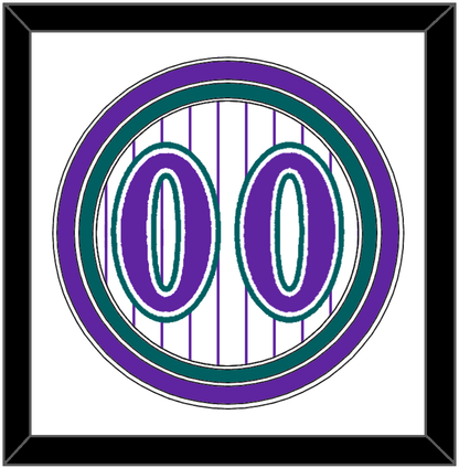 Arizona Number - Alternate Home White Pinstripes (1998-2006) - Premier Tier 1