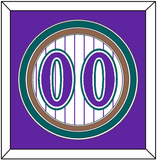 Arizona Number - Alternate Home White Pinstripes (1998-2006) - Triple Mat 2