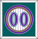 Arizona Number - Alternate Home White Pinstripes (1998-2006) - Triple Mat 3