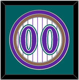 Arizona Number - Alternate Home White Pinstripes (1998-2006) - Triple Mat 3