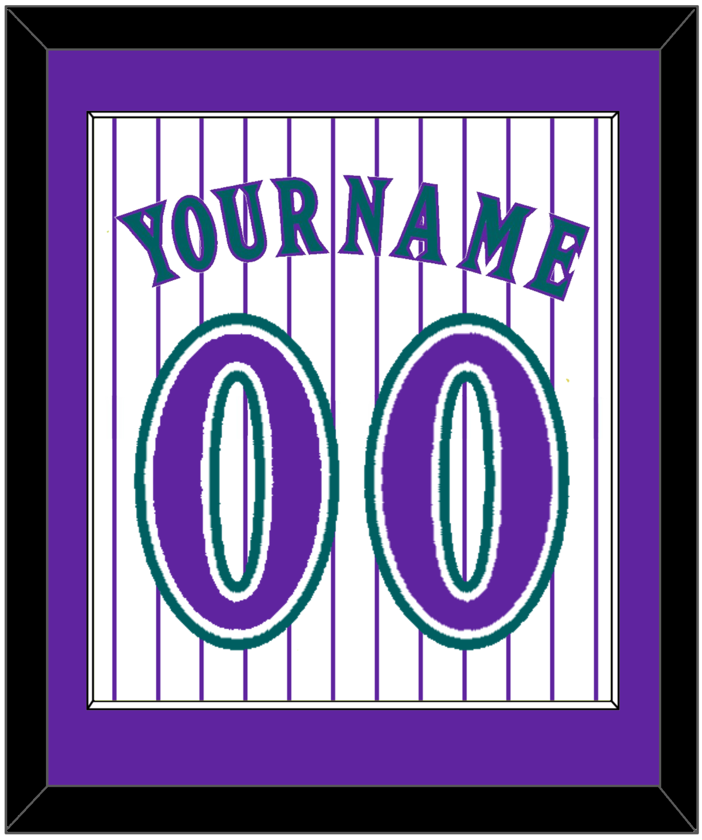 Arizona Name & Number - Alternate Home White Pinstripes (1998-2006) - Essential Tier 1