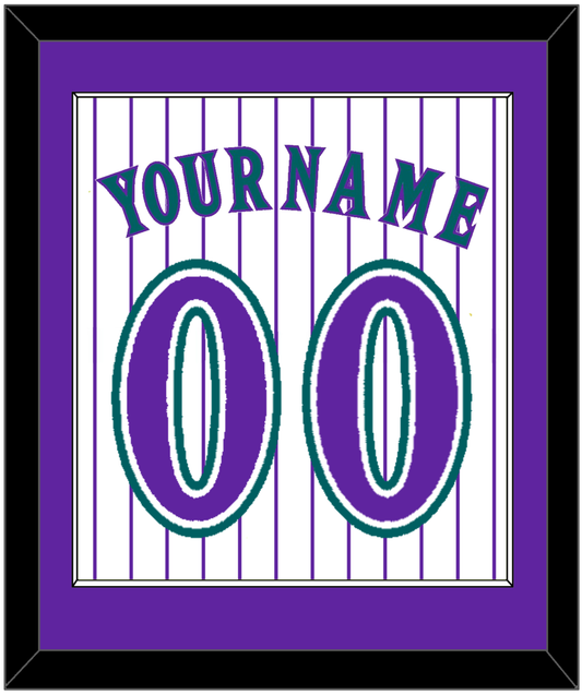 Arizona Name & Number - Alternate Home White Pinstripes (1998-2006) - Essential Tier 1