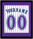 Arizona Name & Number - Alternate Home White Pinstripes (1998-2006) - Single Mat 1
