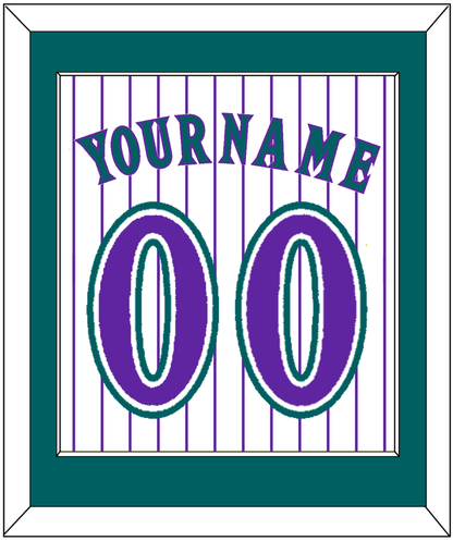 Arizona Name & Number - Alternate Home White Pinstripes (1998-2006) - Essential Tier 2
