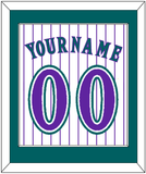 Arizona Name & Number - Alternate Home White Pinstripes (1998-2006) - Single Mat 2