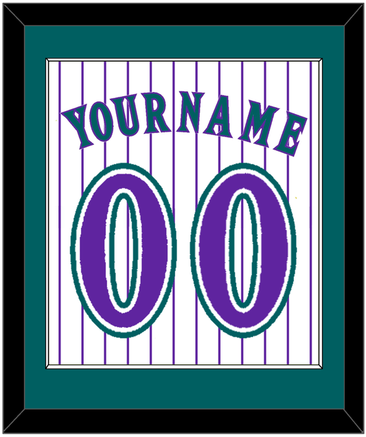 Arizona Name & Number - Alternate Home White Pinstripes (1998-2006) - Essential Tier 2