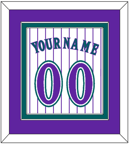 Arizona Name & Number - Alternate Home White Pinstripes (1998-2006) - Signature Tier 3