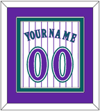 Arizona Name & Number - Alternate Home White Pinstripes (1998-2006) - Double Mat 3