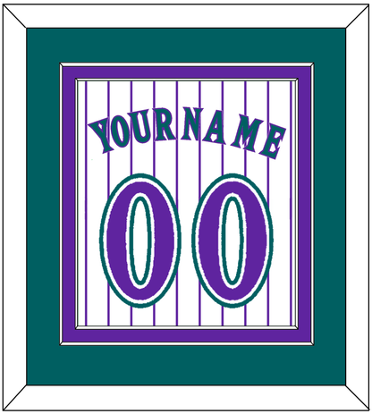 Arizona Name & Number - Alternate Home White Pinstripes (1998-2006) - Signature Tier 4