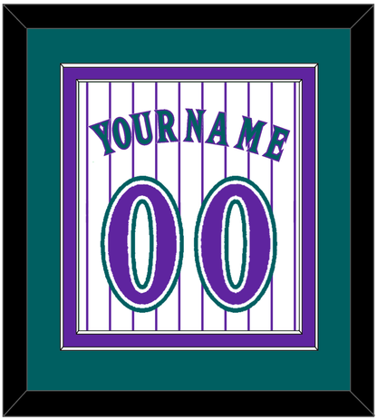 Arizona Name & Number - Alternate Home White Pinstripes (1998-2006) - Signature Tier 4