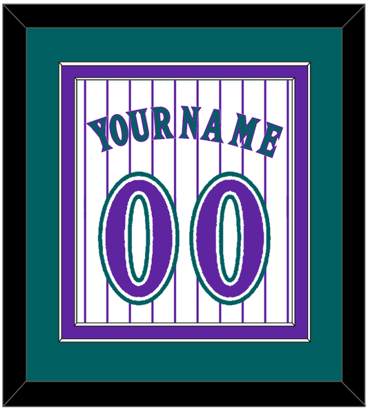 Arizona Name & Number - Alternate Home White Pinstripes (1998-2006) - Signature Tier 4