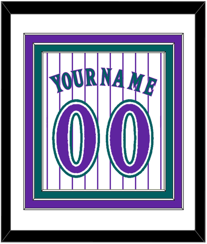 Arizona Name & Number - Alternate Home White Pinstripes (1998-2006) - Premier Tier 1