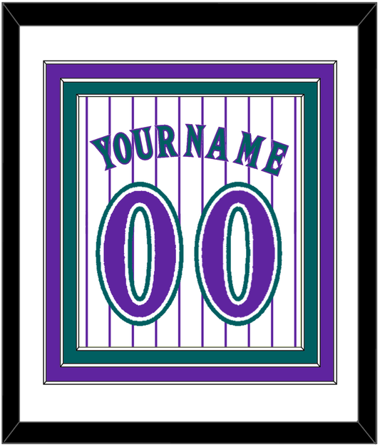 Arizona Name & Number - Alternate Home White Pinstripes (1998-2006) - Premier Tier 1