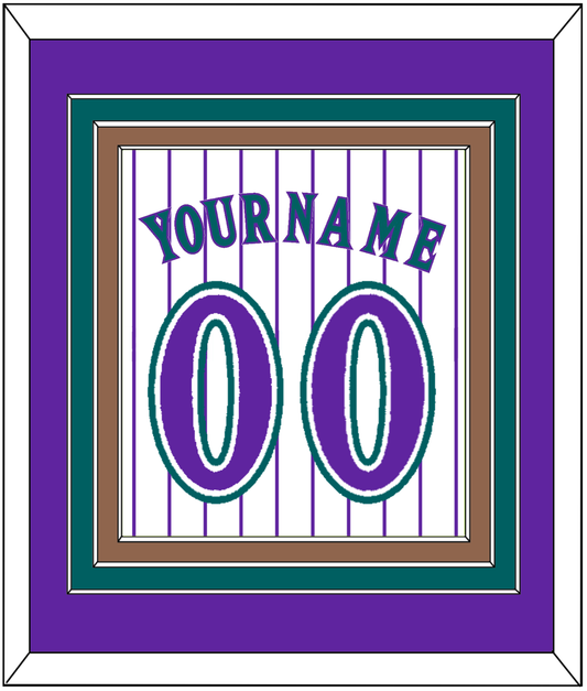 Arizona Name & Number - Alternate Home White Pinstripes (1998-2006) - Premier Tier 2