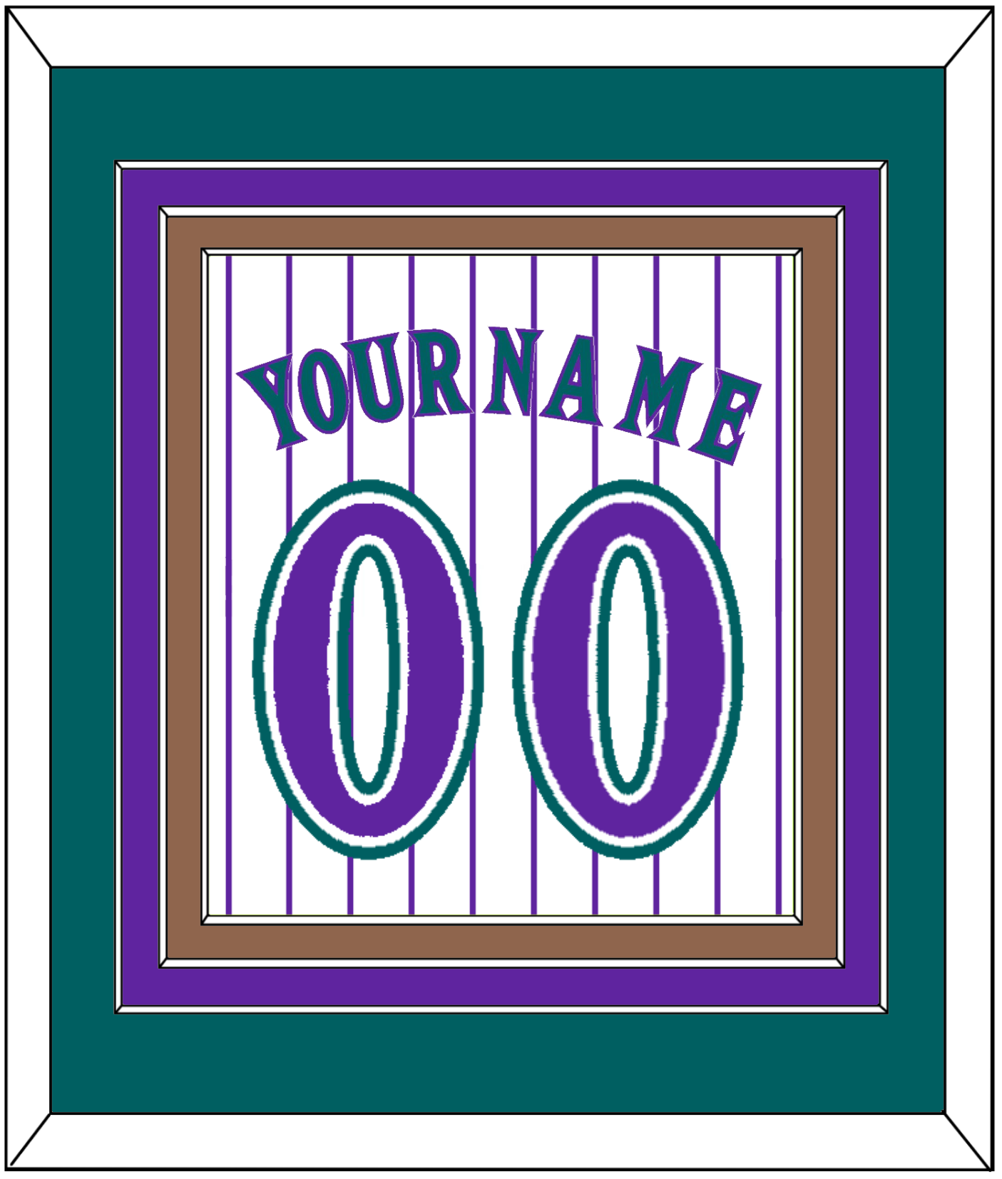 Arizona Name & Number - Alternate Home White Pinstripes (1998-2006) - Premier Tier 3