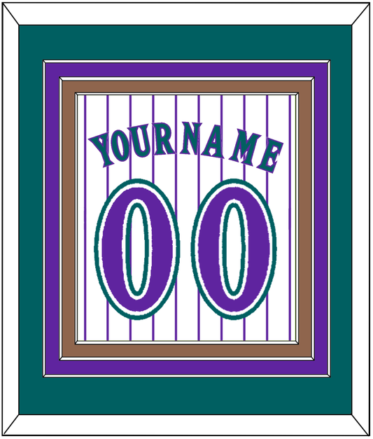 Arizona Name & Number - Alternate Home White Pinstripes (1998-2006) - Premier Tier 3