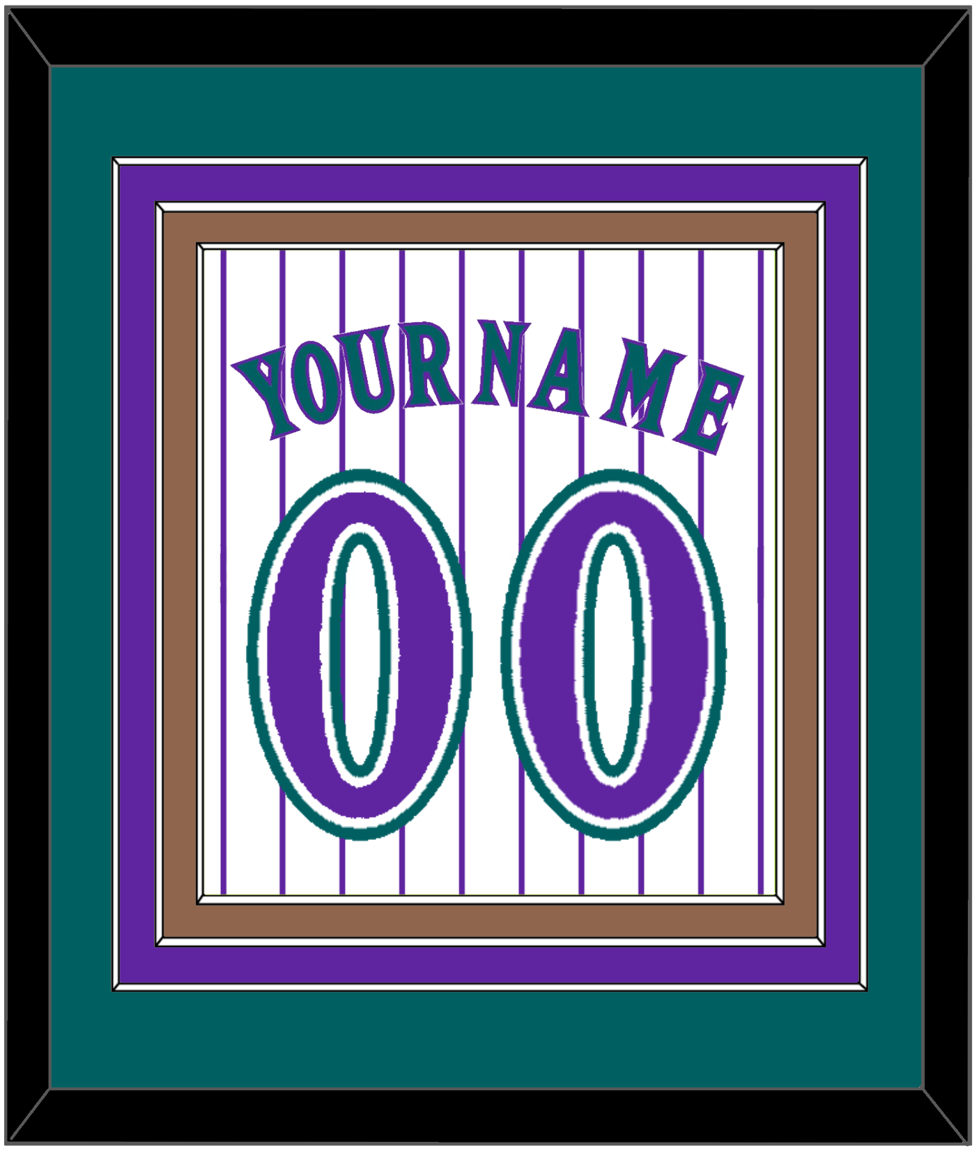 Arizona Name & Number - Alternate Home White Pinstripes (1998-2006) - Premier Tier 3