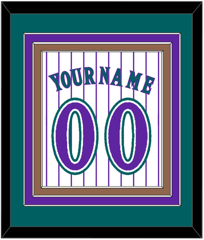Arizona Name & Number - Alternate Home White Pinstripes (1998-2006) - Premier Tier 3