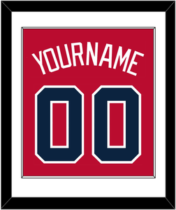 Atlanta Name & Number - Alternate Home Red - Single Mat 1