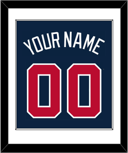 Atlanta Name & Number - Alternate Road Blue - Single Mat 1