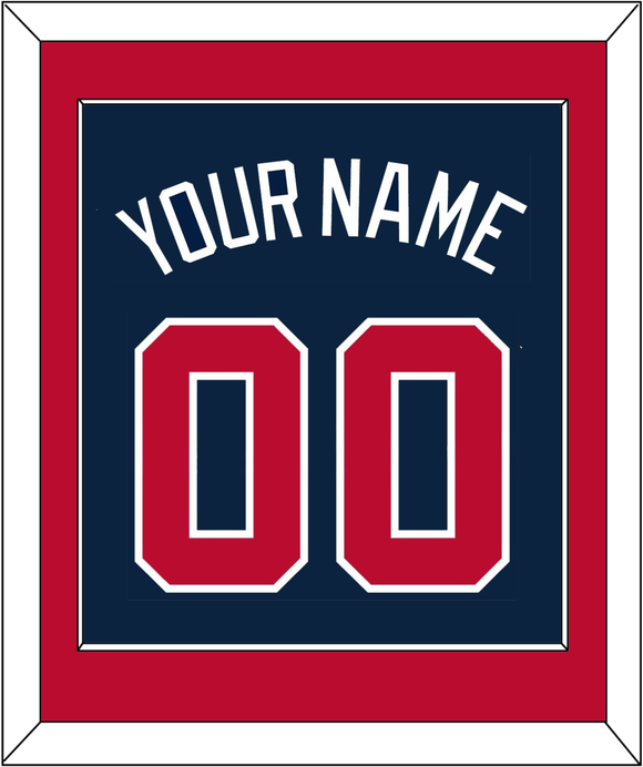 Atlanta Name & Number - Alternate Road Blue - Single Mat 2