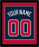 Atlanta Name & Number - Alternate Road Blue - Single Mat 2