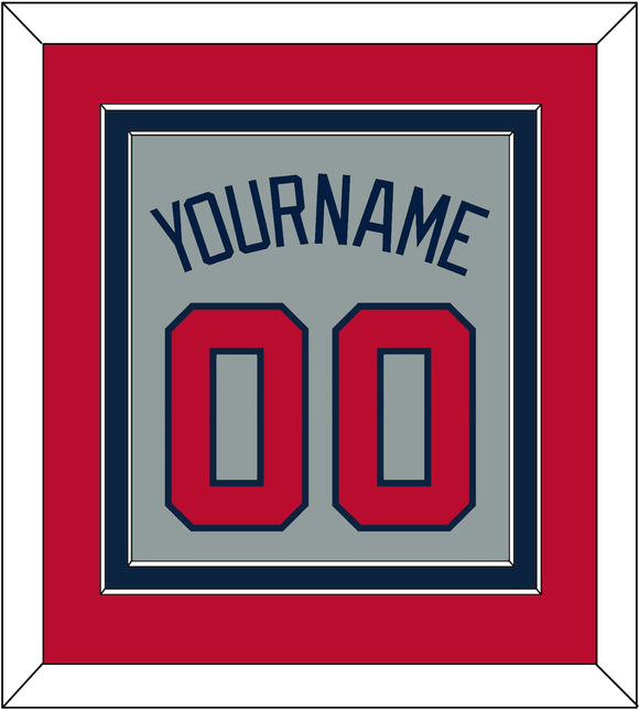 Atlanta Name & Number - Road Gray - Double Mat 3