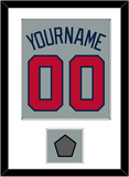 Atlanta Name, Number & World Series Champions Patch - Road Gray - Single Mat 1