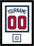 Atlanta Name, Number & World Series Jersey Patch - Home White - Double Mat 2