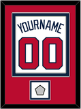 Atlanta Name, Number & World Series Jersey Patch - Home White - Double Mat 3