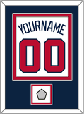 Atlanta Name, Number & World Series Jersey Patch - Home White - Double Mat 4