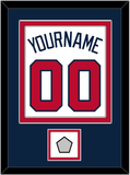 Atlanta Name, Number & World Series Jersey Patch - Home White - Double Mat 4