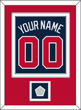 Atlanta Name, Number & World Series Champions Patch - Alternate Road Blue - Double Mat 2
