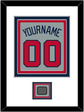 Atlanta Name, Number & World Series Champions Patch - Road Gray - Triple Mat 1