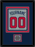 Atlanta Name, Number & World Series Champions Patch - Road Gray - Triple Mat 3