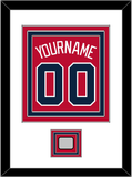 Atlanta Name, Number & World Series Jersey Patch - Alternate Home Red - Triple Mat 1