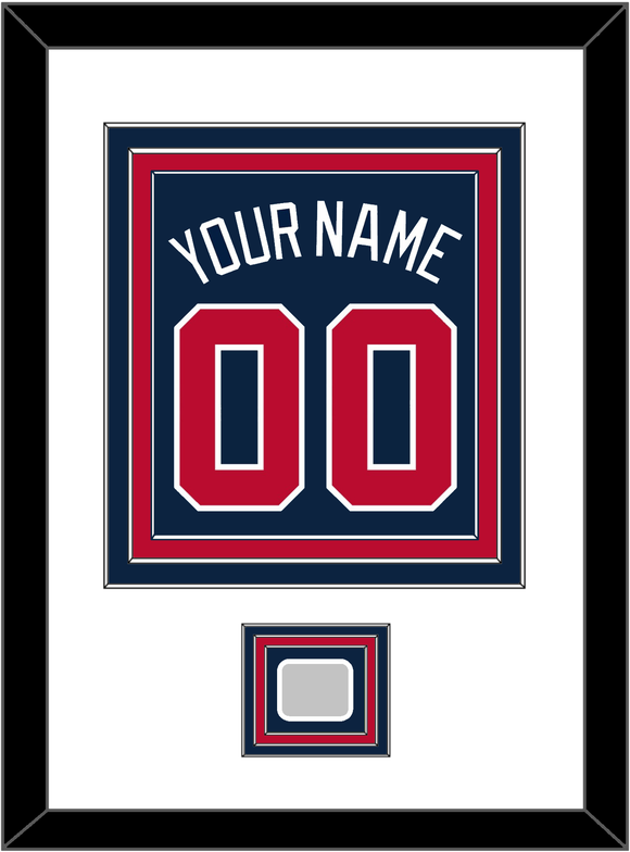 Atlanta Name, Number & World Series Champions Patch - Alternate Road Blue - Triple Mat 1