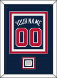Atlanta Name, Number & World Series Jersey Patch - Alternate Road Blue - Triple Mat 2